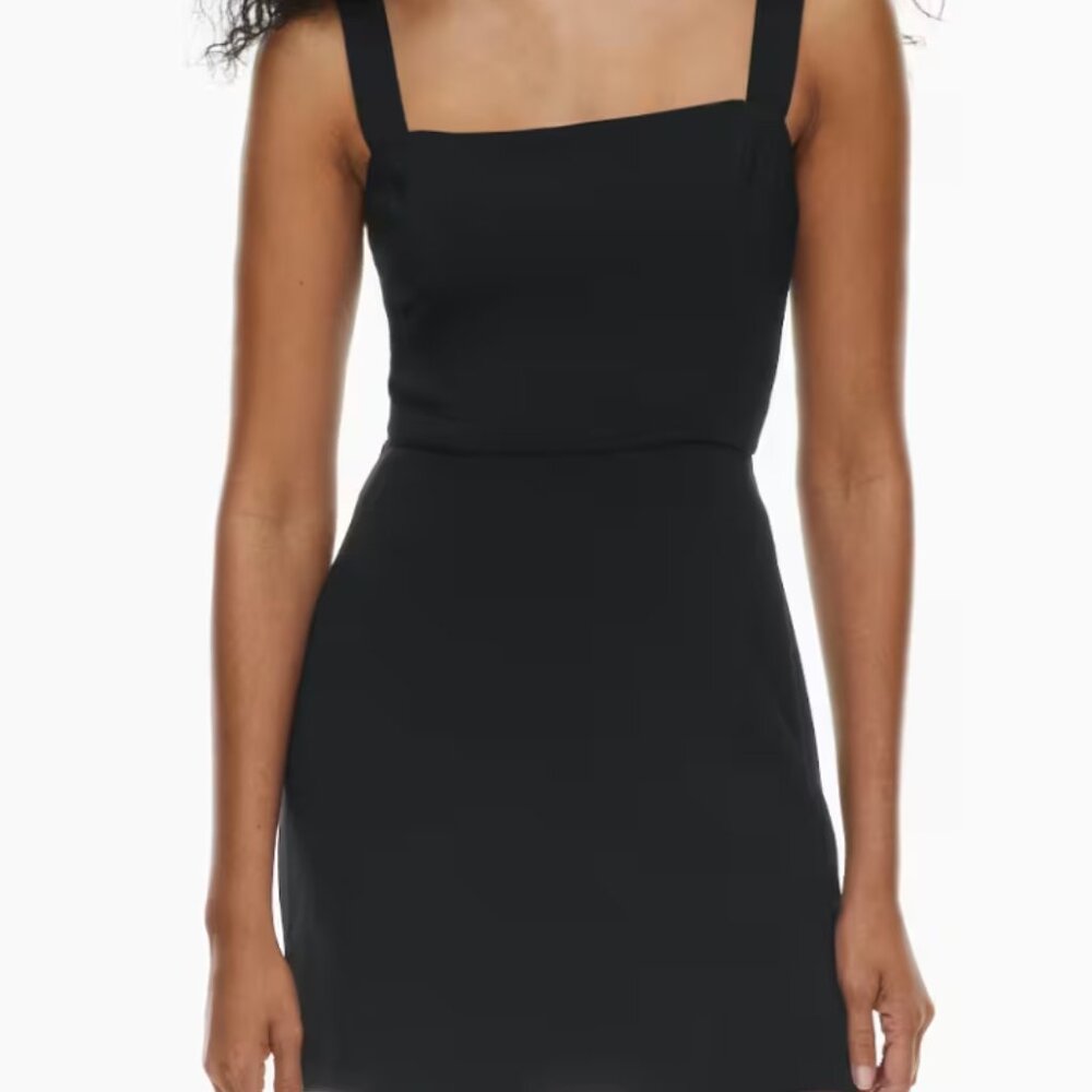 Aritzia Aperature Tie-Back Dress Black Size 12